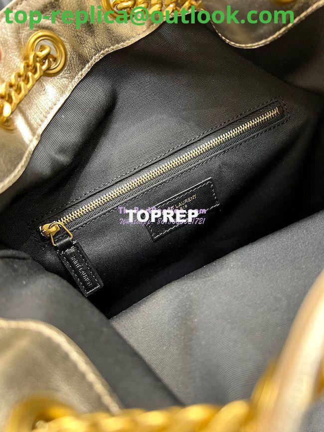 Replica YSL Saint Laurent Joe Backpack In Lamé Leather 672609 Champagne Gold 13 Replica YSL Saint Laurent Joe Backpack In Lamé Leather 672609 Champagne Gold 13