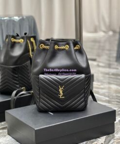 Replica YSL Saint Laurent Joe Backpack In Lambskin 672609 Black 2