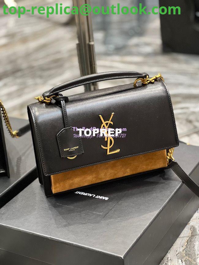 Replica YSL Saint Laurent Medium Sunset Satchel In Shiny Vegetable-tanned Leather 634723 Military Taupe 2 Replica YSL Saint Laurent Medium Sunset Satchel In Shiny Vegetable-tanned Leather 634723 Military Taupe 2