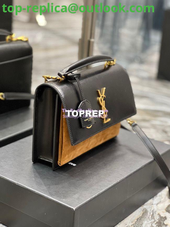 Replica YSL Saint Laurent Medium Sunset Satchel In Shiny Vegetable-tanned Leather 634723 Military Taupe 5 Replica YSL Saint Laurent Medium Sunset Satchel In Shiny Vegetable-tanned Leather 634723 Military Taupe 5