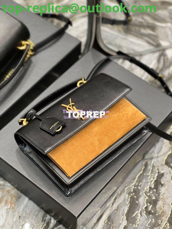 Replica YSL Saint Laurent Medium Sunset Satchel In Shiny Vegetable-tanned Leather 634723 Military Taupe 7 Replica YSL Saint Laurent Medium Sunset Satchel In Shiny Vegetable-tanned Leather 634723 Military Taupe 7