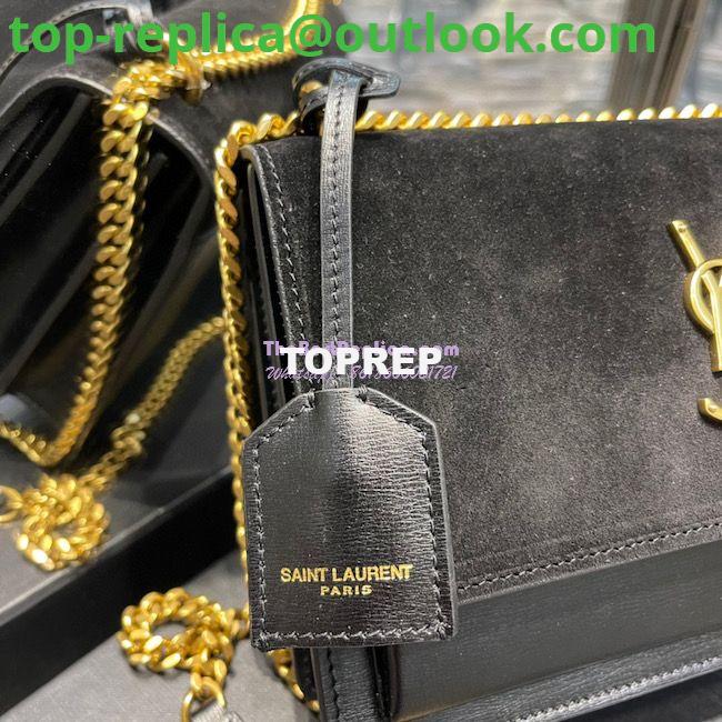 Replica YSL Saint Laurent Medium Sunset Satchel In Suede and Smooth Leather 442906 Black 5 Replica YSL Saint Laurent Medium Sunset Satchel In Suede and Smooth Leather 442906 Black 5