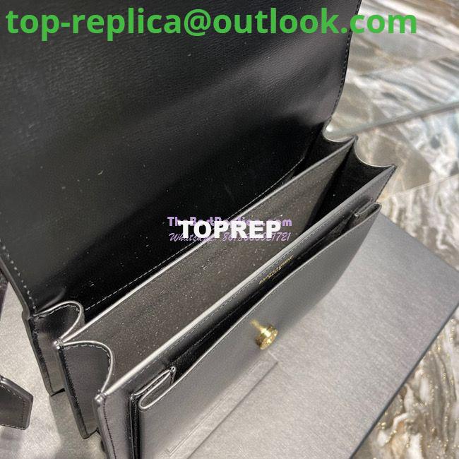 Replica YSL Saint Laurent Medium Sunset Satchel In Suede and Smooth Leather 442906 Black 7 Replica YSL Saint Laurent Medium Sunset Satchel In Suede and Smooth Leather 442906 Black 7