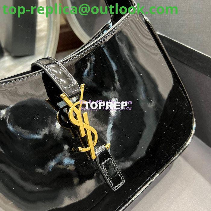 Replica YSL Saint Laurent Le 5 à 7 hobo bag in black Patent Leather 657228 5 Replica YSL Saint Laurent Le 5 à 7 hobo bag in black Patent Leather 657228 5