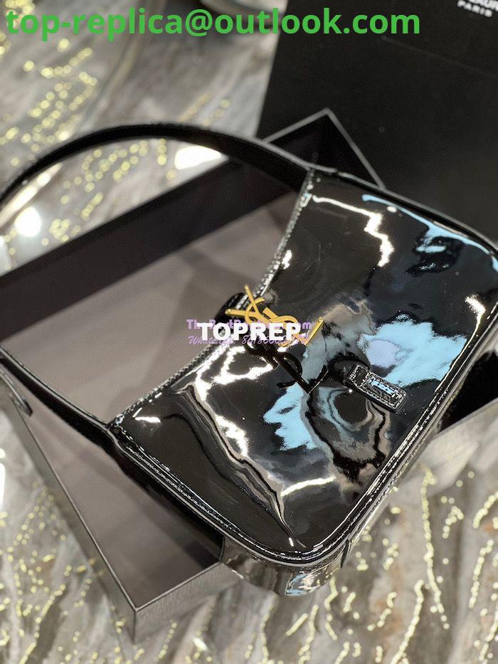 Replica YSL Saint Laurent Le 5 à 7 hobo bag in black Patent Leather 657228 6 Replica YSL Saint Laurent Le 5 à 7 hobo bag in black Patent Leather 657228 6