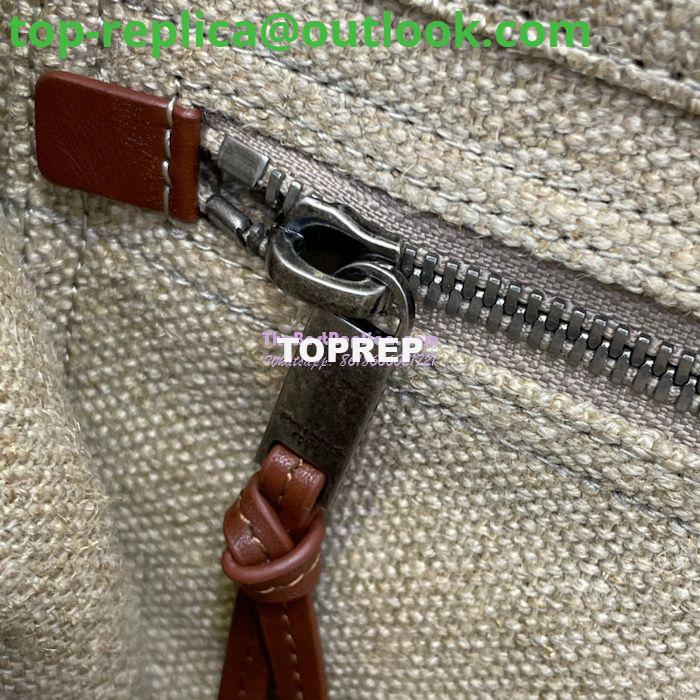 Replica YSL Saint Laurent Rive Gauche N/s Shopping Bag In Linen And Cotton 631682 Brown Blanc 9 Replica YSL Saint Laurent Rive Gauche N/s Shopping Bag In Linen And Cotton 631682 Brown Blanc 9