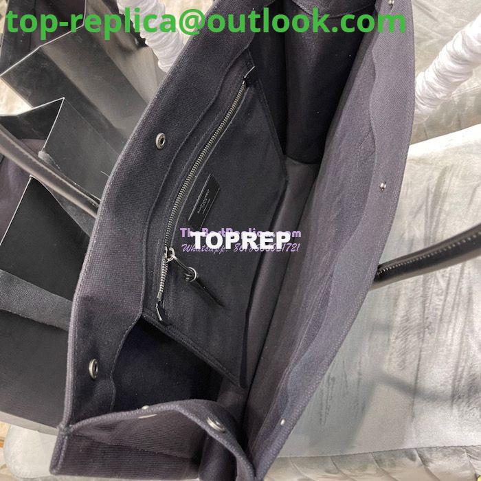 Replica YSL Saint Laurent Rive Gauche Tote Bag In Felt And Leather 499290 Black 7 Replica YSL Saint Laurent Rive Gauche Tote Bag In Felt And Leather 499290 Black 7