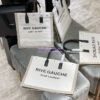 Replica YSL Saint Laurent Rive Gauche N/s Shopping Bag In Linen And Cotton 631682 White Black 11 Replica YSL Saint Laurent Rive Gauche N/s Shopping Bag In Linen And Cotton 631682 White Black 11