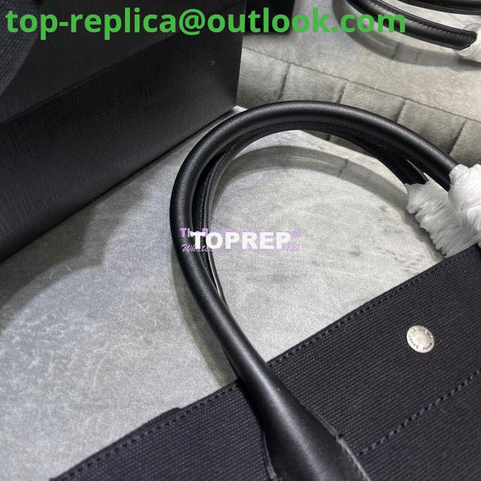 Replica YSL Saint Laurent Rive Gauche N/s Shopping Bag In Linen And Cotton 631682 Black 3 Replica YSL Saint Laurent Rive Gauche N/s Shopping Bag In Linen And Cotton 631682 Black 3