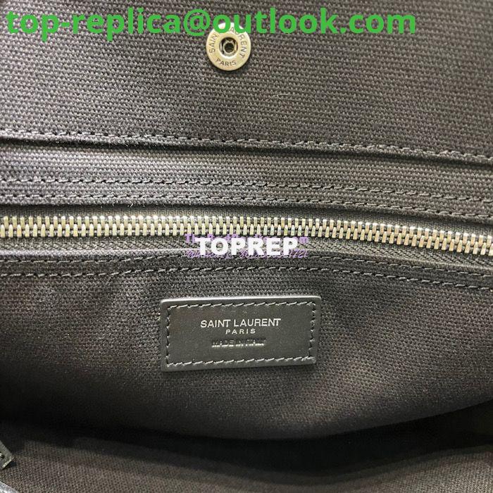 Replica YSL Saint Laurent Rive Gauche N/s Shopping Bag In Linen And Cotton 631682 Black 8 Replica YSL Saint Laurent Rive Gauche N/s Shopping Bag In Linen And Cotton 631682 Black 8
