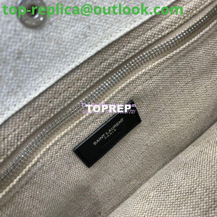 Replica YSL Saint Laurent Rive Gauche N/s Shopping Bag In Linen And Cotton 631682 White 7 Replica YSL Saint Laurent Rive Gauche N/s Shopping Bag In Linen And Cotton 631682 White 7