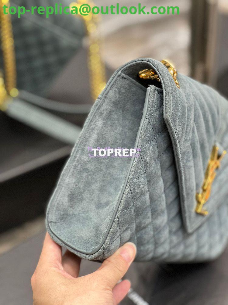Replica YSL Saint Laurent Envelope Medium Bag In Mix Matelassé Suede Calf 600185 Green 8 Replica YSL Saint Laurent Envelope Medium Bag In Mix Matelassé Suede Calf 600185 Green 8
