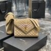Replica YSL Saint Laurent Envelope Medium Bag In Mix Matelassé Suede Calf 600185 Green 15 Replica YSL Saint Laurent Envelope Medium Bag In Mix Matelassé Suede Calf 600185 Green 15