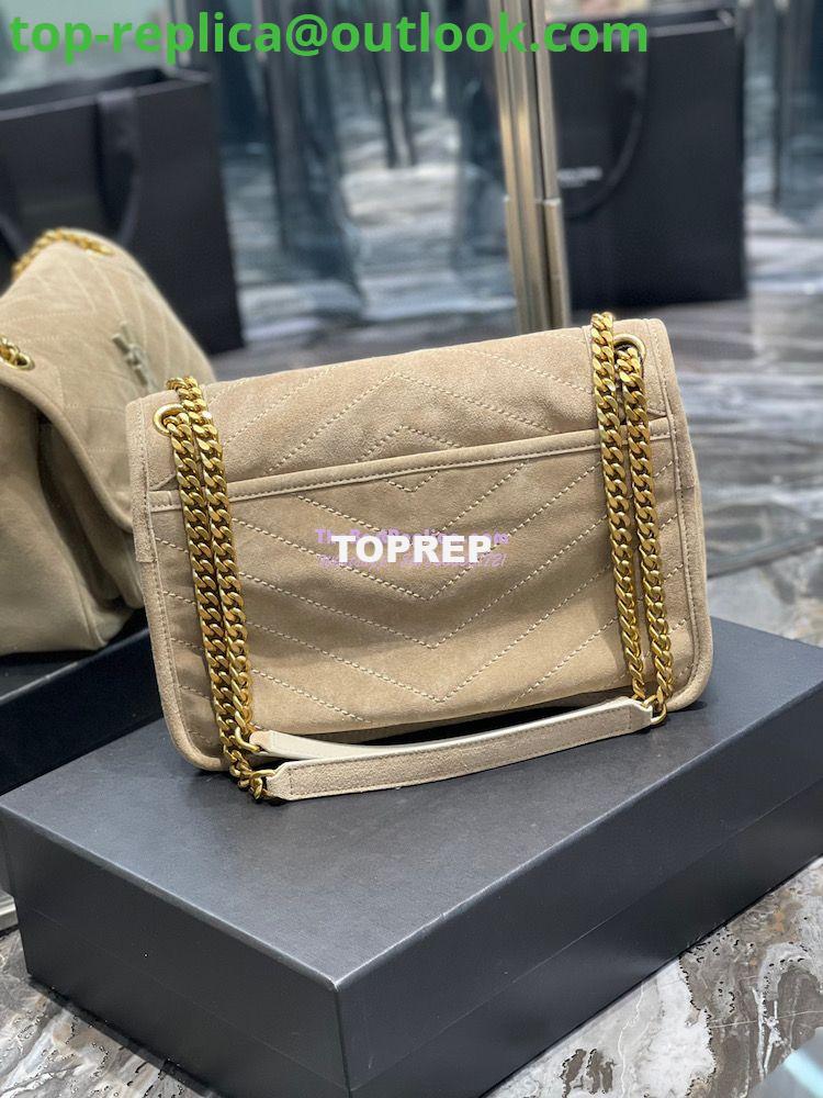 Replica YSL Saint Laurent Niki Medium In Quilted Suede And Smooth Leather 6331581 Beige 7 Replica YSL Saint Laurent Niki Medium In Quilted Suede And Smooth Leather 6331581 Beige 7