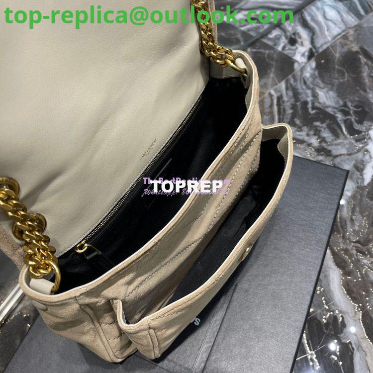 Replica YSL Saint Laurent Niki Medium In Quilted Suede And Smooth Leather 6331581 Beige 9 Replica YSL Saint Laurent Niki Medium In Quilted Suede And Smooth Leather 6331581 Beige 9