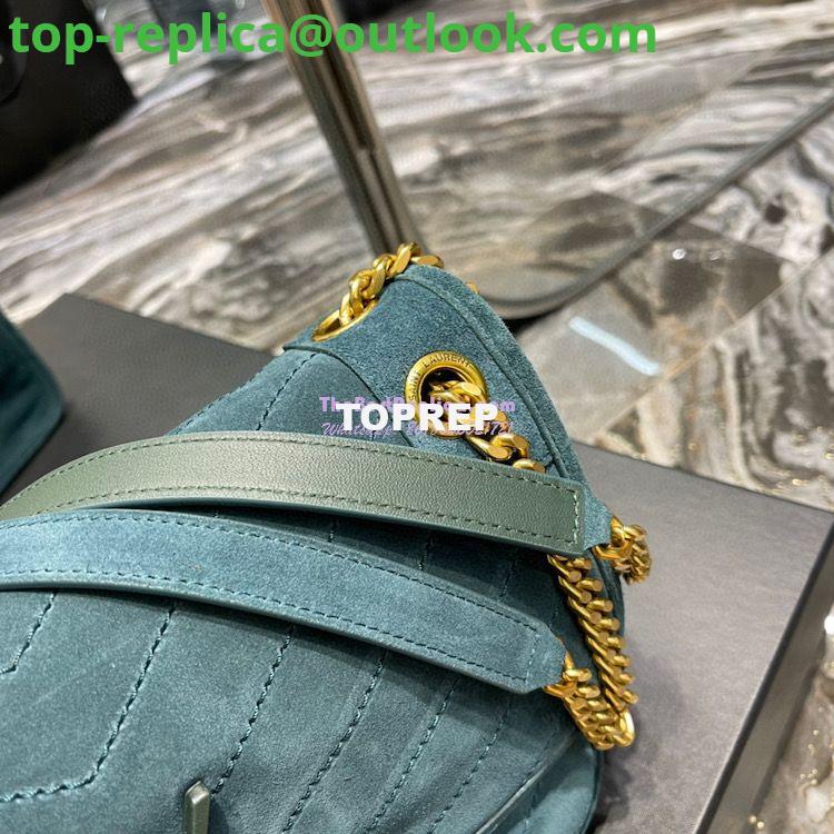 Replica YSL Saint Laurent Niki Medium In Quilted Suede And Smooth Leather 6331581 Dark Green 7 Replica YSL Saint Laurent Niki Medium In Quilted Suede And Smooth Leather 6331581 Dark Green 7