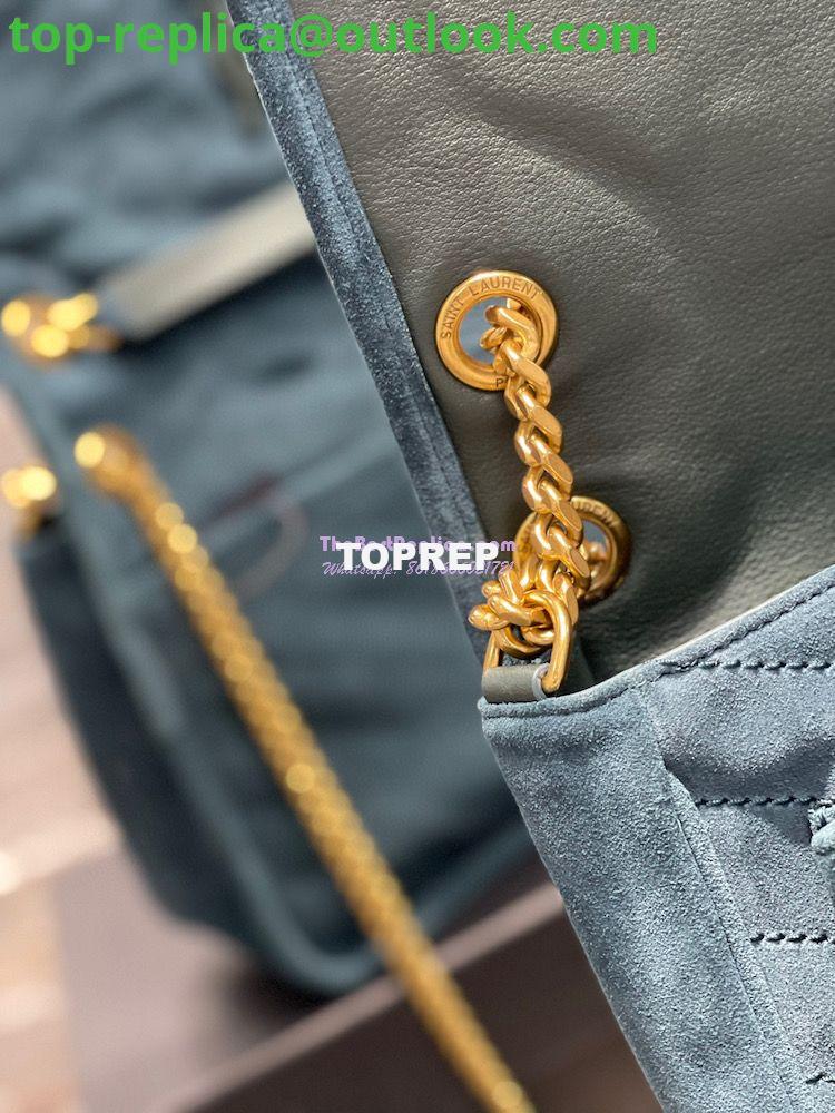 Replica YSL Saint Laurent Niki Medium In Quilted Suede And Smooth Leather 6331581 Dark Green 9 Replica YSL Saint Laurent Niki Medium In Quilted Suede And Smooth Leather 6331581 Dark Green 9