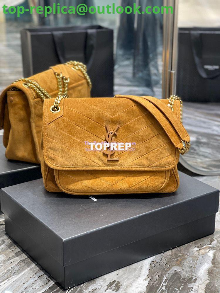 Replica YSL Saint Laurent Niki Medium In Quilted Suede And Smooth Leather 6331581 Cork Replica YSL Saint Laurent Niki Medium In Quilted Suede And Smooth Leather 6331581 Cork