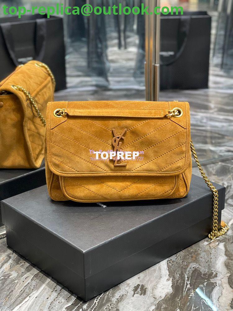 Replica YSL Saint Laurent Niki Medium In Quilted Suede And Smooth Leather 6331581 Cork 2 Replica YSL Saint Laurent Niki Medium In Quilted Suede And Smooth Leather 6331581 Cork 2