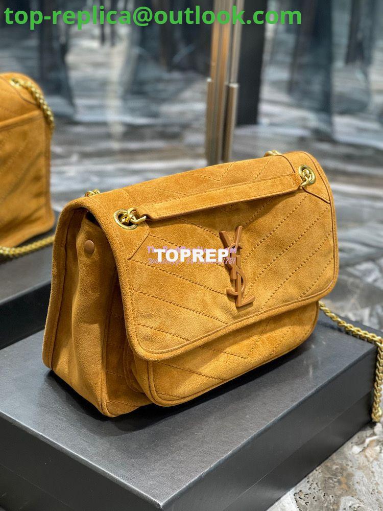 Replica YSL Saint Laurent Niki Medium In Quilted Suede And Smooth Leather 6331581 Cork 3 Replica YSL Saint Laurent Niki Medium In Quilted Suede And Smooth Leather 6331581 Cork 3