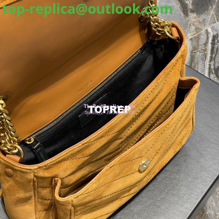 Replica YSL Saint Laurent Niki Medium In Quilted Suede And Smooth Leather 6331581 Cork 6 Replica YSL Saint Laurent Niki Medium In Quilted Suede And Smooth Leather 6331581 Cork 6