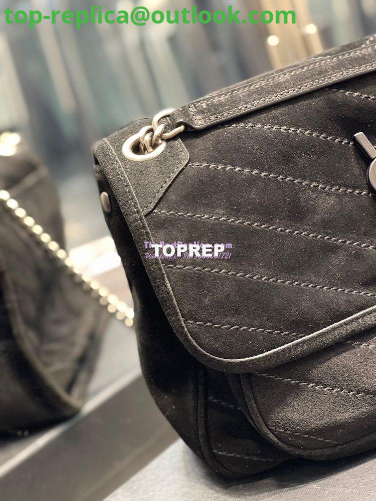 Replica YSL Saint Laurent Niki Medium In Quilted Suede And Smooth Leather 6331581 Black 5 Replica YSL Saint Laurent Niki Medium In Quilted Suede And Smooth Leather 6331581 Black 5