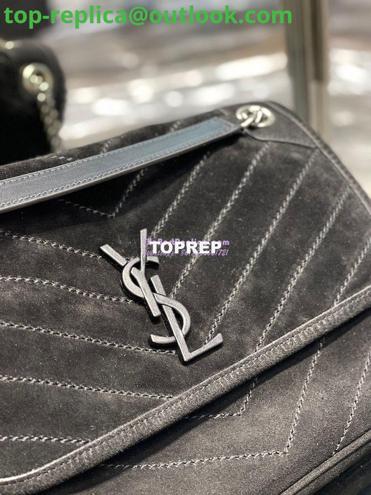 Replica YSL Saint Laurent Niki Medium In Quilted Suede And Smooth Leather 6331581 Black 6 Replica YSL Saint Laurent Niki Medium In Quilted Suede And Smooth Leather 6331581 Black 6
