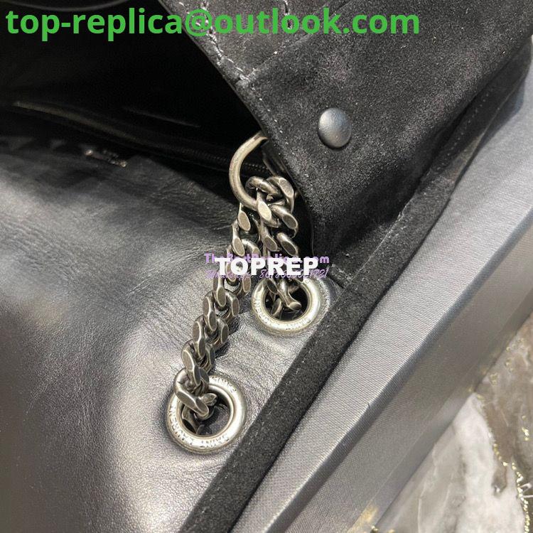 Replica YSL Saint Laurent Niki Medium In Quilted Suede And Smooth Leather 6331581 Black 10 Replica YSL Saint Laurent Niki Medium In Quilted Suede And Smooth Leather 6331581 Black 10