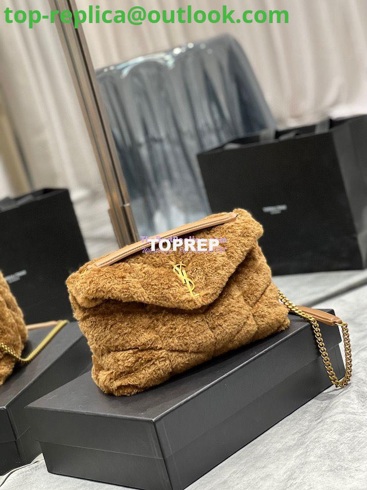 Replica YSL Saint Laurent Puffer Small Medium Bag In Merino Shearling And Lambskin 577476 Caramel 3 Replica YSL Saint Laurent Puffer Small Medium Bag In Merino Shearling And Lambskin 577476 Caramel 3