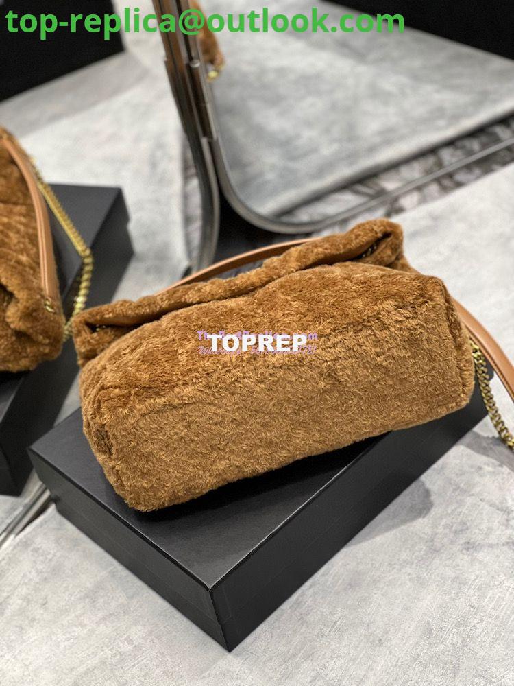 Replica YSL Saint Laurent Puffer Small Medium Bag In Merino Shearling And Lambskin 577476 Caramel 18 Replica YSL Saint Laurent Puffer Small Medium Bag In Merino Shearling And Lambskin 577476 Caramel 18