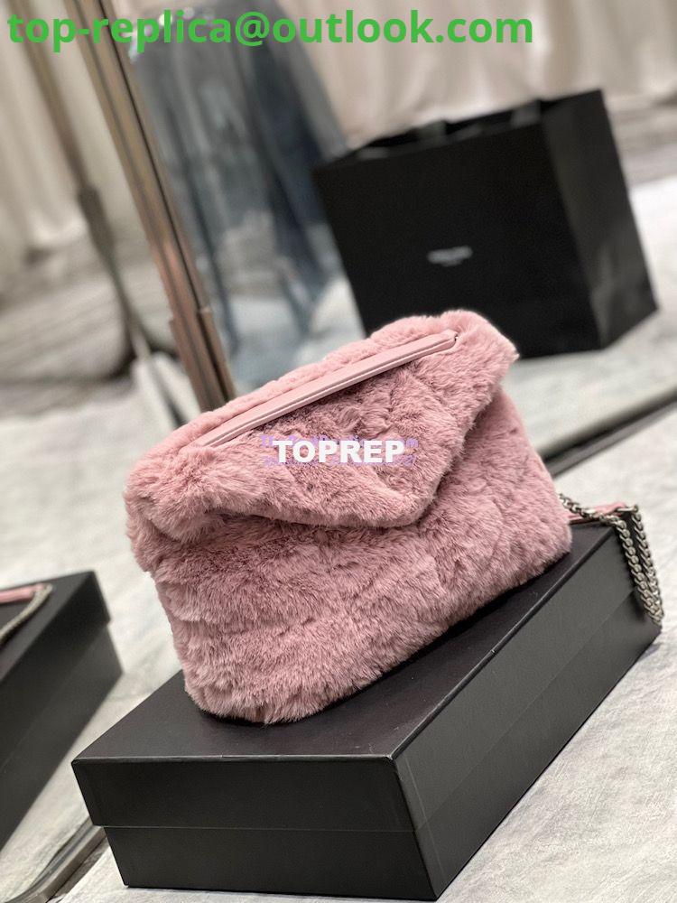Replica YSL Saint Laurent Puffer Small Medium Bag In Merino Shearling And Lambskin 577476 Lilac 2 Replica YSL Saint Laurent Puffer Small Medium Bag In Merino Shearling And Lambskin 577476 Lilac 2