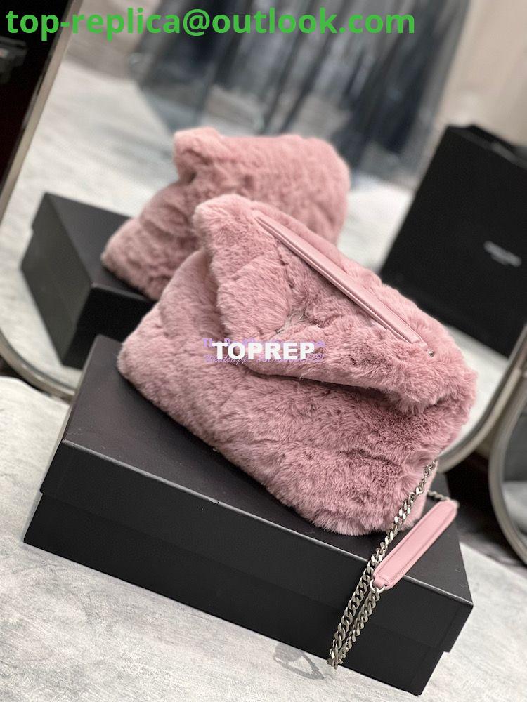 Replica YSL Saint Laurent Puffer Small Medium Bag In Merino Shearling And Lambskin 577476 Lilac 3 Replica YSL Saint Laurent Puffer Small Medium Bag In Merino Shearling And Lambskin 577476 Lilac 3