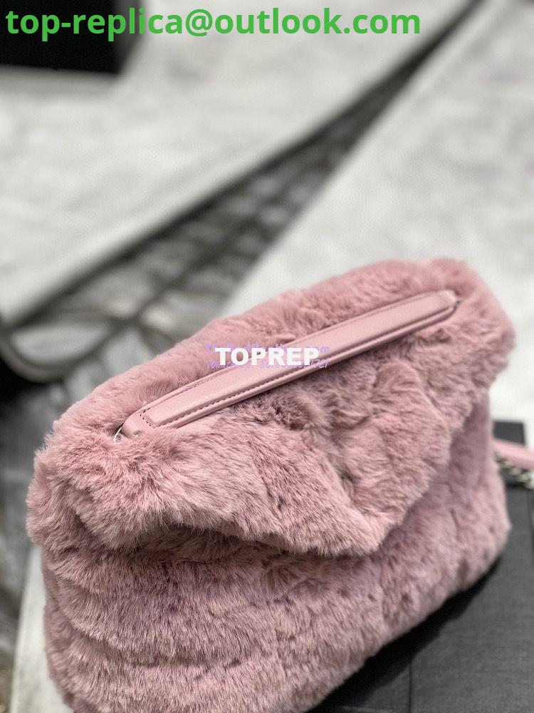 Replica YSL Saint Laurent Puffer Small Medium Bag In Merino Shearling And Lambskin 577476 Lilac 5 Replica YSL Saint Laurent Puffer Small Medium Bag In Merino Shearling And Lambskin 577476 Lilac 5