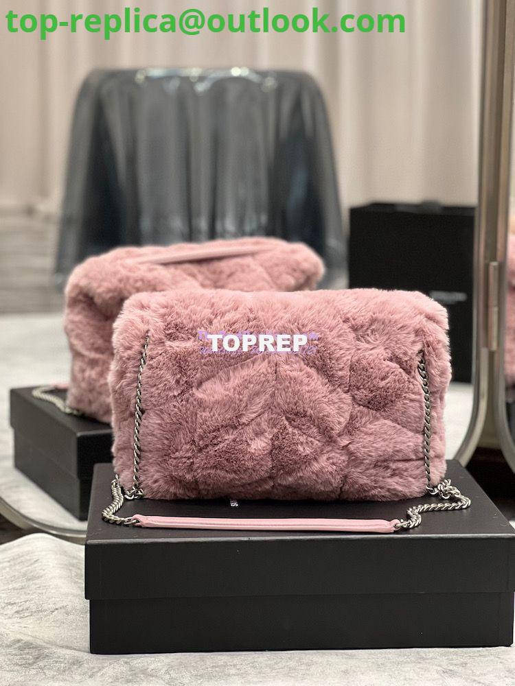 Replica YSL Saint Laurent Puffer Small Medium Bag In Merino Shearling And Lambskin 577476 Lilac 9 Replica YSL Saint Laurent Puffer Small Medium Bag In Merino Shearling And Lambskin 577476 Lilac 9