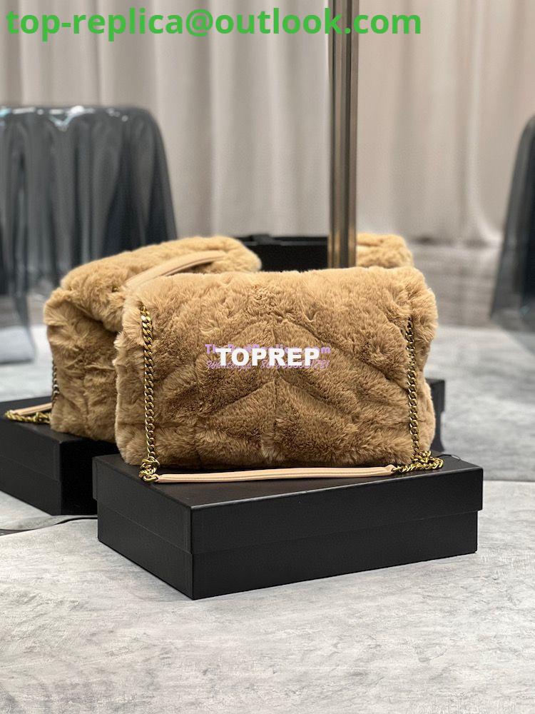 Replica YSL Saint Laurent Puffer Small Medium Bag In Merino Shearling And Lambskin 577476 Beige 16 Replica YSL Saint Laurent Puffer Small Medium Bag In Merino Shearling And Lambskin 577476 Beige 16