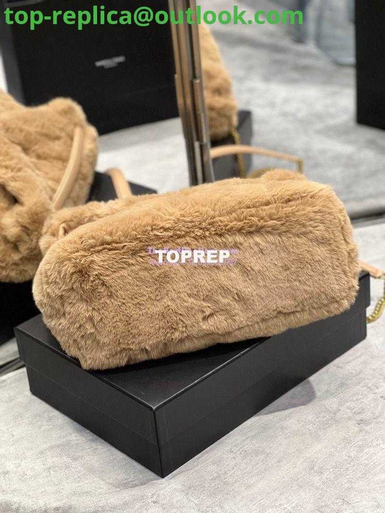 Replica YSL Saint Laurent Puffer Small Medium Bag In Merino Shearling And Lambskin 577476 Beige 17 Replica YSL Saint Laurent Puffer Small Medium Bag In Merino Shearling And Lambskin 577476 Beige 17