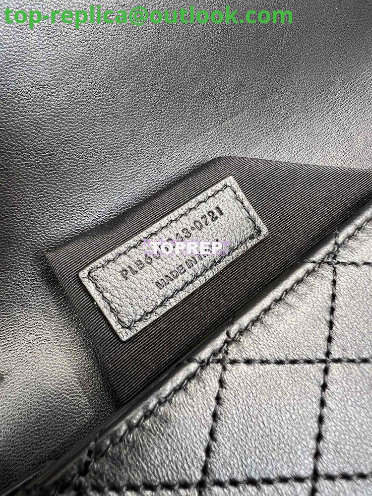 Replica YSL Saint Laurent Gaby Satchel In Quilted Vintage Lambskin 6688631 Black Blanc 11 Replica YSL Saint Laurent Gaby Satchel In Quilted Vintage Lambskin 6688631 Black Blanc 11