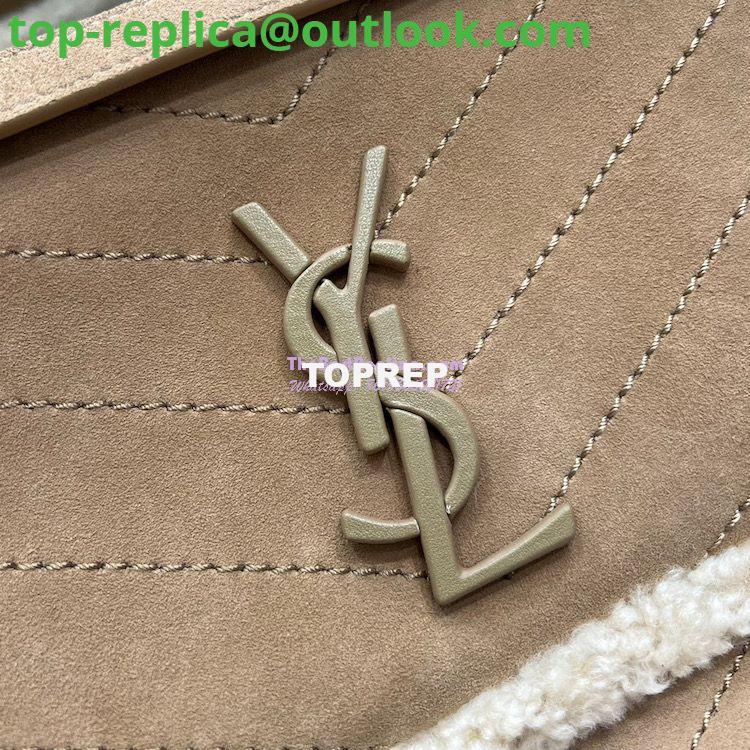 Replica YSL Saint Laurent Niki in Nubuck and Natural Shearling Wool 498894 14 Replica YSL Saint Laurent Niki in Nubuck and Natural Shearling Wool 498894 14
