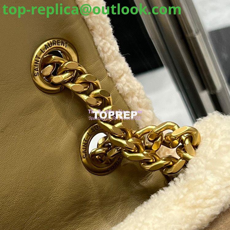Replica YSL Saint Laurent Niki in Nubuck and Natural Shearling Wool 498894 17 Replica YSL Saint Laurent Niki in Nubuck and Natural Shearling Wool 498894 17