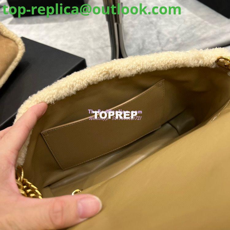 Replica YSL Saint Laurent Niki in Nubuck and Natural Shearling Wool 498894 19 Replica YSL Saint Laurent Niki in Nubuck and Natural Shearling Wool 498894 19