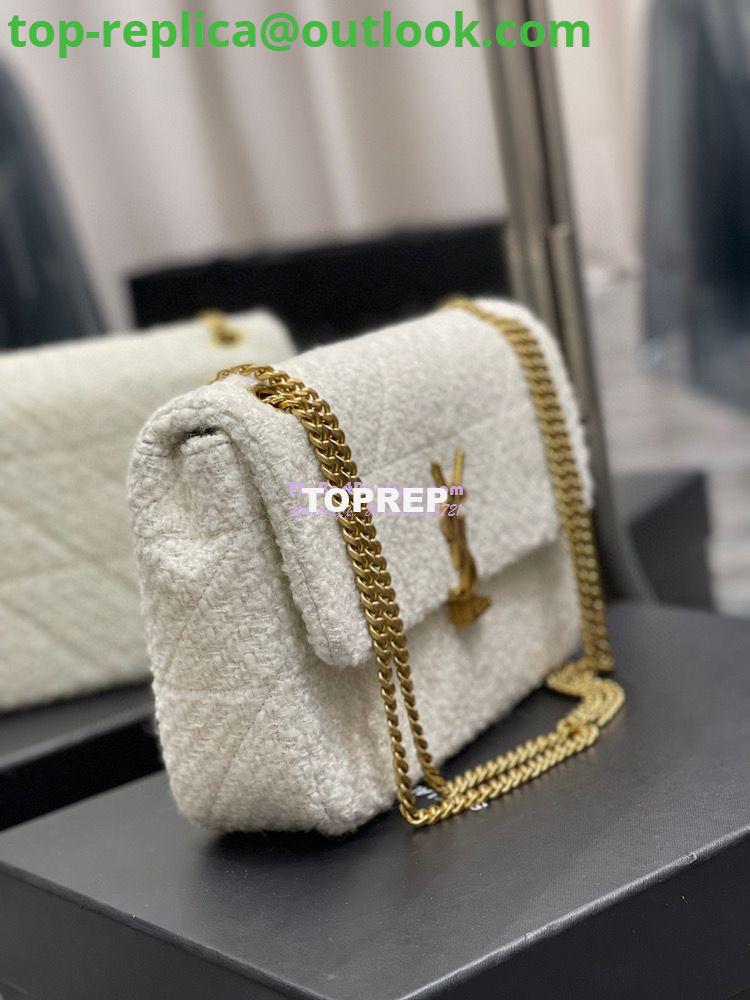 Replica YSL Saint Laurent Jamie Medium "Carré Rive Gauche" In Bouclé Tweed 634820 Off White 4 Replica YSL Saint Laurent Jamie Medium "Carré Rive Gauche" In Bouclé Tweed 634820 Off White 4