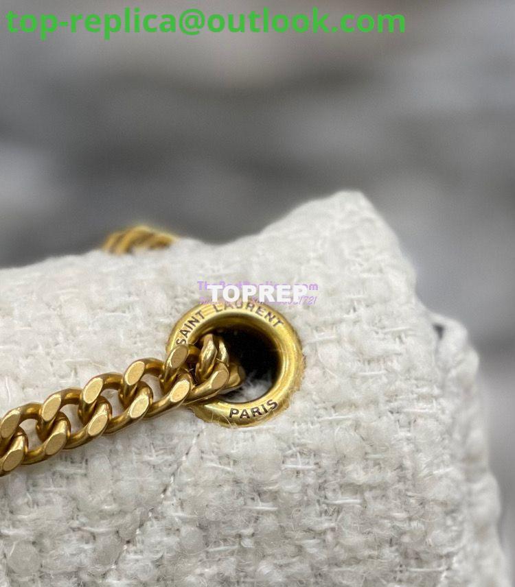 Replica YSL Saint Laurent Jamie Medium "Carré Rive Gauche" In Bouclé Tweed 634820 Off White 10 Replica YSL Saint Laurent Jamie Medium "Carré Rive Gauche" In Bouclé Tweed 634820 Off White 10