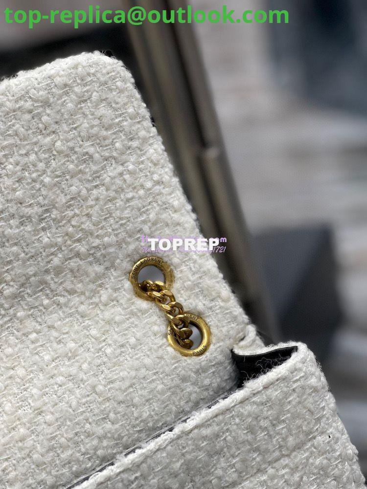 Replica YSL Saint Laurent Jamie Medium "Carré Rive Gauche" In Bouclé Tweed 634820 Off White 11 Replica YSL Saint Laurent Jamie Medium "Carré Rive Gauche" In Bouclé Tweed 634820 Off White 11