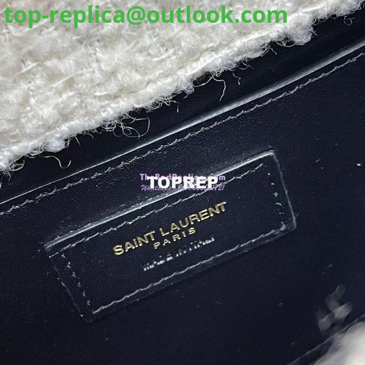 Replica YSL Saint Laurent Jamie Medium "Carré Rive Gauche" In Bouclé Tweed 634820 Off White 12 Replica YSL Saint Laurent Jamie Medium "Carré Rive Gauche" In Bouclé Tweed 634820 Off White 12
