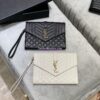 Replica YSL Saint Laurent Jamie Medium "Carré Rive Gauche" In Bouclé Tweed 634820 Off White 14