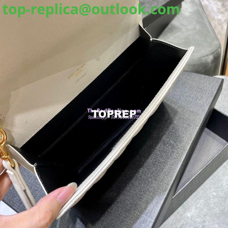 Replica YSL Saint Laurent Monogram Clutch in Quilted Grain De Poudre Embossed Leather 6176621 White 7 Replica YSL Saint Laurent Monogram Clutch in Quilted Grain De Poudre Embossed Leather 6176621 White 7