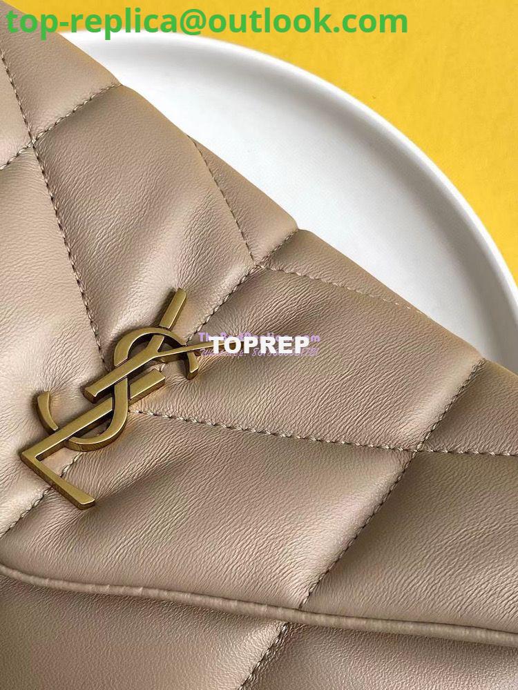 Replica Yves Saint Laurent YSL Loulou Puffer Toy Bag In Quilted Lambskin Dark Beige 4 Replica Yves Saint Laurent YSL Loulou Puffer Toy Bag In Quilted Lambskin Dark Beige 4