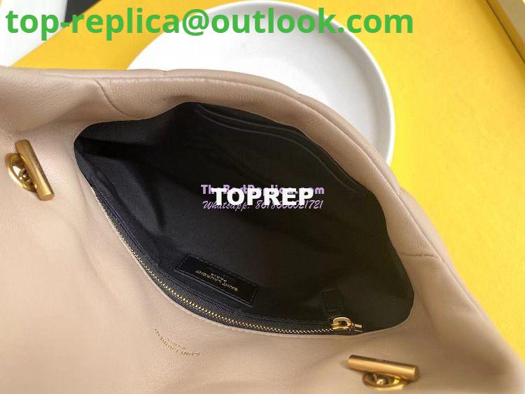 Replica Yves Saint Laurent YSL Loulou Puffer Toy Bag In Quilted Lambskin Dark Beige 7 Replica Yves Saint Laurent YSL Loulou Puffer Toy Bag In Quilted Lambskin Dark Beige 7