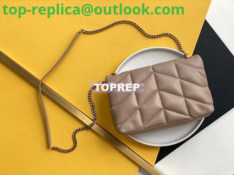 Replica Yves Saint Laurent YSL Loulou Puffer Toy Bag In Quilted Lambskin Dark Beige 9 Replica Yves Saint Laurent YSL Loulou Puffer Toy Bag In Quilted Lambskin Dark Beige 9