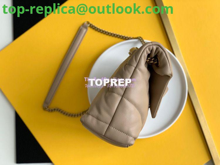 Replica Yves Saint Laurent YSL Loulou Puffer Medium Bag In Quilted Lambskin 5774751 Beige 5 Replica Yves Saint Laurent YSL Loulou Puffer Medium Bag In Quilted Lambskin 5774751 Beige 5